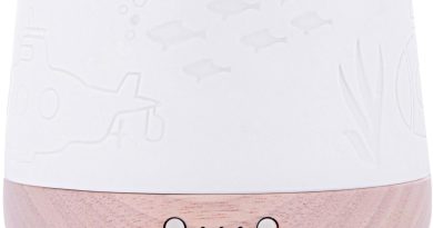 Pranarôm – Diffuseur CERABB Huiles Essentielles pour bébé – Diffusion Atmosphérique – Lumière d&rsquo;ambiance – Favorise Le Sommeil de bébé – Le détail qui change tout au quotidien
