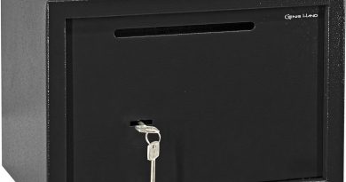 Genie Hand | Coffre Fort d&rsquo;Armoire avec Serrure Mécanique de Dépôt pour la Maison – Serrure a Double Touches de Carte – Fente Anti-Pêche – Le détail qui change tout au quotidien