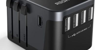 Adaptateur Voyage Tout-en-Un avec 4 USB 5.6A et 1 USB C 2023 Adaptateur de Prise Universelle Dépoli France vers Anglaise, USA, Japon, Canada Italie, Australie – Pourquoi ce produit mérite votre attention