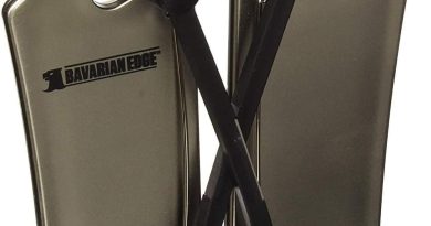 BAVARIAN EDGE – Affûteur Couteau – Aiguiseur Multi-Lame Manuel en Acier – Pour Tout Type de Couteau – Garanti 2 ans – Gris – 17 x 18 x 13 cm – 3,4 kg – Le détail qui change tout au quotidien