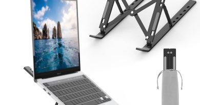 GRIFEMA GB1054B Support Ordinateur Portable Réglable, Support PC Pliable en Aluminium 6 Niveaux de Hauteur, Compatible MacBook Air/Pro, Dell 10-17,3 Pouces, Léger et Stable – Noir – Pourquoi ce produit mérite votre attention
