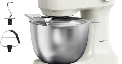 Moulinex, Bake Simple, Robot pâtissier, compact, utilisation facile, Fouet, batteur et crochet petrin, QA141AF0 – Pourquoi ce produit mérite votre attention