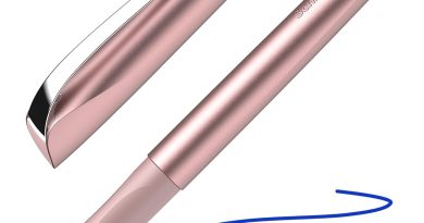 Schneider Ceod Shiny Stylo-plume brillant, pour droitier/gaucher, plume de taille M, avec cartouche d’encre bleu roi, rose poudré – Pourquoi ce produit mérite votre attention