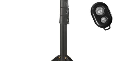 Amazon Basics Trépied pour iPhones extensible jusqu’à 162 cm avec fonctions perche à selfie et trépied, noir – Le détail qui change tout au quotidien