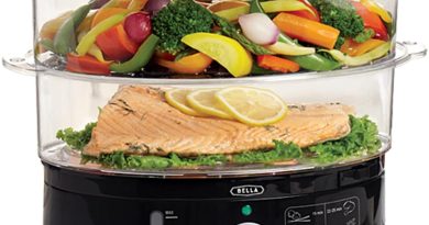 bella Cuiseur vapeur à deux niveaux avec paniers empilables et base amovible pour une cuisson rapide et simultanée – Arrêt automatique et protection contre la sécheresse et l’ébullition, 7 L, noir – Pourquoi ce produit mérite votre attention