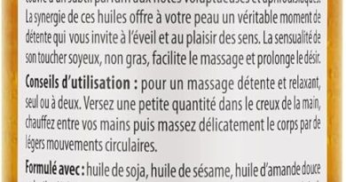 Natessance – Huile de massage – éveil sensuel 100ml (Lot de 2) – Le détail qui change tout au quotidien