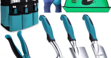 Kynup Kit à Outils de Jardinage, 7 Pièces Outil Jardinage, Ensemble Cadeau de Jardin Résistant à la Rouille avec Un Fourre-Tout de Rangement Durable, Cadeaux de Jardinage Idéaux pour Femmes et Hommes – Pourquoi ce produit mérite votre attention