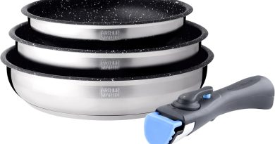 Arthur Martin AM9728 Set de 3 poêles avec revethement anti adhérent Acier Inoxydable Poignée amovible Tous feux dont induction – Pourquoi ce produit mérite votre attention