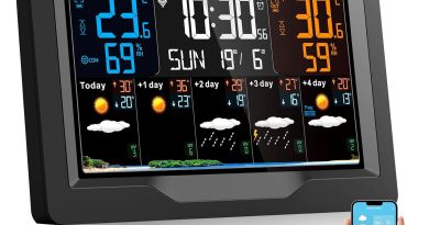 Station Météo Intérieur Extérieur sans Fil Regevo, Station Meteo Connectée WIFI, Thermomètre et Hygromètre avec Capteur, Prévisions Météo 5 Jours, Indice UV, Baromètre, 4 Luminosités Réglables – Pourquoi ce produit mérite votre attention