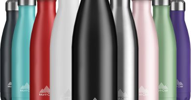 Mont-Clair Gourde isotherme – Bouteille isotherme sans BPA – Gourde inox 500ML, 24h froid & 12h chaud – Bouteille d&rsquo;eau en acier – 500ml, Noir – Pourquoi ce produit mérite votre attention