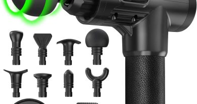 Pistolet de Massage Musculaire ALDOM Appareil de Masseur de Muscle Profond Avec 30 Niveaux Réglables 8 Têtes de Massage et l&rsquo;Écran LCD Soulager Douleurs et Raideurs – Le détail qui change tout au quotidien