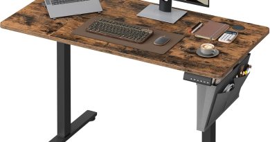 SONGMICS Bureau Électrique Réglable en Hauteur, 120 x 60 cm, Table Assis-Debout, Fonction Mémoire 4 Hauteurs, pour Bureau, Télétravail, Marron Rustique LSD132K01 – Pourquoi ce produit mérite votre attention