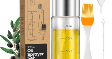 PORTENTUM Pulvérisateur d’Huile 100 ml en Inox, Huile Spray Cuisine et Friteuse à Air, Huilier en Verre avec Accessoires Antigoutte – Pourquoi ce produit mérite votre attention