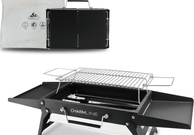 Charmline 34 * 23cm Barbecue Portable, Gril à Charbon Compact Pour L&rsquo;extérieur, Gril à Barbecue Pour le Camping, Les Pique-Niques, Les Jardins et Les Fêtes de Plage, Noir – Pourquoi ce produit mérite votre attention