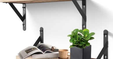 Étagère Murale, Uten Lot de 2 Etagere Murale en Bois Design Moderne, Longueur 42cm, Rustiques pour Cuisine, Salle de Bain, Salon, Bureau, Brun Clair – Pourquoi ce produit mérite votre attention