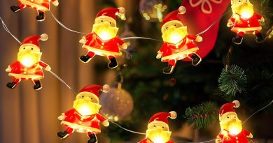 Coquimbo Guirlande Lumineuse Noël, 3M 30 LED Père Noël à Pile, Décoration Intérieur Extérieur pour Sapin Chambre Cheminée Fête Mariage Jardin – Le détail qui change tout au quotidien