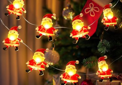 Coquimbo Guirlande Lumineuse Noël, 3M 30 LED Père Noël à Pile, Décoration Intérieur Extérieur pour Sapin Chambre Cheminée Fête Mariage Jardin – Le détail qui change tout au quotidien