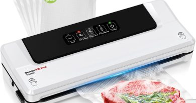 Bonsenkitchen Machine Sous Vide Alimentaire – Appareil de Mise Sous Vide pour La Cuisson Sous Vide et La Conservation des Aliments Frais, Y 5 Compris Les Sacs Sous Vide – Le détail qui change tout au quotidien
