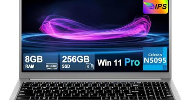 2025 Ordinateur Portable 15.6 Pouces Celeron N5095 Win11 Pro 8Go RAM 256Go SSD Extension1To 5G WiFi 1920×1080 FHD PC Portable avec Souris sans Fil qwerty Clavier avec AZERTY Membrane du Clavie-Silver – Le détail qui change tout au quotidien