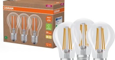 OSRAM Lampes LED haute efficacité avec classe énergétique A, pack avantage de 3 lampes, remplace les ampoules 60W classiques, forme de poire, blanc chaud (2700K), E27, verre filament – Le détail qui change tout au quotidien