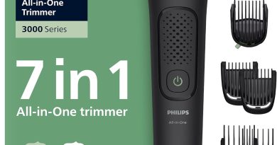Philips Tondeuse tout-en-un Multigroom série 3000 7 accessoires – Tondeuse pour barbe et cheveux, Lames auto-affûtées respectueuses de la peau, 10 hauteurs de coupe, Modèle MG3930/15 – Pourquoi ce produit mérite votre attention