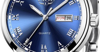 LIGE Montre Homme, Montres Bracelet Analogique à Quartz, Acier Inoxydable Etanche 3ATM, Fonction Calendrier, Aiguilles Lumineuses Affichage, Mode Assortissement Business Décontracté – Le détail qui change tout au quotidien