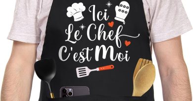 Tablier Cuisine Homme Personnalisé Noir, Réglable Tablier Personnalisé Humour Drole Rigolo Barbecue Bbq, Tablier de Cuisine Professionnel Coton Cadeau Fete Des Peres Saint Valentin Noel Papa – Le détail qui change tout au quotidien