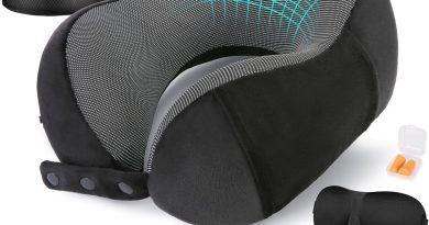 Oreiller de Voyage pour Avion, Coussin de Nuque pour Voyage, Oreiller de Voyage en Mousse à Mémoire de Forme pour Adultes, Oreiller de Vol Réglable et Compact, Coussin de Nuque Ergonomique – Pourquoi ce produit mérite votre attention