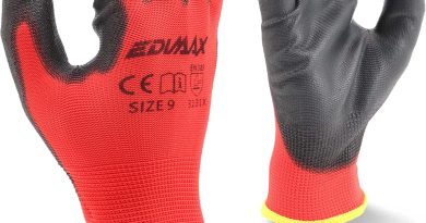 EDIMAX, Gants de Travail, Lot de 12 Paires, Anti Coupure, Resistant aux Abrasion, Niveau 3, Revêtement en Nylon PU, Polyvalent, Protection Mecanique et Industrielle – Le détail qui change tout au quotidien