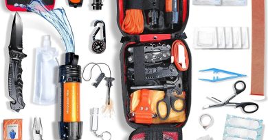 WONCROW ® Kit de Survie Complète + Trousse de Secours + Paille Filtrante + Sac + Pierre Allume Feu Couverture Pince Multifonction Outils Accessoire Militaire Boite Gadget Premiers Soins Pêche – Le détail qui change tout au quotidien