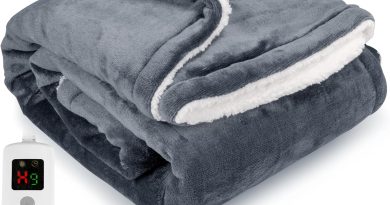 Couverture Chauffante 160×130 CM, Double Flanelle Polaire Sherpa Lavable en Machine, Minuterie 9h et 10 Réglages de Chaleur, Couverture Chauffante 2 Places pour Canapé-Lit De Bureau – Pourquoi ce produit mérite votre attention