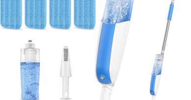 Balai Serpillère Vaporisateur Spray Mop – MANGOTIME Balais Serpillère Nettoyer Sol Microfibre Serpillere Lave Sol avec Reservoir pour Bois Dur, Stratifié, Vinyle, Bois, Céramique – Le détail qui change tout au quotidien