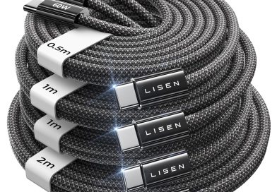 LISEN 60W Cable USB C Charge Rapide [Lot de 4/0.5M+1M+1M+2M ] Cable USB C vers USB C Nylon Tressé pour iPhone 17 Samsung S25 Ultra iPad Air MacBook Pro Google Pixel 9 Xiaomi Switch PS5 Tablet – Le détail qui change tout au quotidien