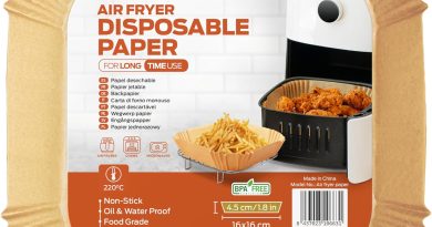 PORTENTUM Papier cuisson air fryer – 100 pièces Food-Grade BPA gratuit, 16 x 24 cm, pour friteuse sans huile 3 à 4,5 litres – Idéal pour la cuisson saine – Le détail qui change tout au quotidien
