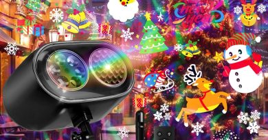 2 in 1 Projecteur de Noel Exterieur, LED Projecteurs Dynamique avec Télécommande pour Changer de Motif, 12 Motif et 8 Couleurs Effet, IP65 Lampe Projecteur Décoration pour Noël Halloween – Le détail qui change tout au quotidien