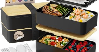 Umami Bento Lunch Box, Couverts & Pot à Sauce Inclus, Boite Repas Étanche, Lunchbox Micro-Ondable, Boîte à Lunch Adulte compartimentee, Noir et Bambou, 1200 ml – Pourquoi ce produit mérite votre attention