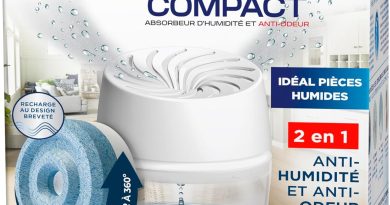 Rubson AERO 360° Absorbeur d&rsquo;humidité Compact (1 appareil + 1 recharge de 450 g) – Déshumidificateur d&rsquo;air anti-odeur – Absorbeur anti-humidité & condensation – Pourquoi ce produit mérite votre attention