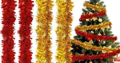 4 Pièces Guirlande de Décoration Noël (200cm) Guirlandes de Sapin Noel, Guirlande Métallique Brillante Ornements, Noël Garland, Grinalda Natal, Décoration Cheminée Fenêtre Mur Porte, Rouge et Or – Pourquoi ce produit mérite votre attention