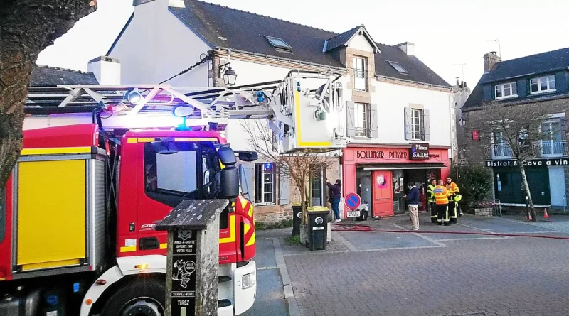 À Crac’h, le four du boulanger prend feu le soir de Noël