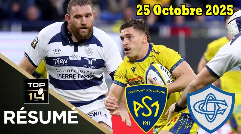 ASM Clermont vs Castres Olympique : Résumé J8 - Saison 2025/2026