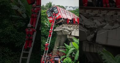 Kereta Terguling à Depok : Évacuations Dramatiques en Cours Accident de train : un véhicule bascule sur la voie!