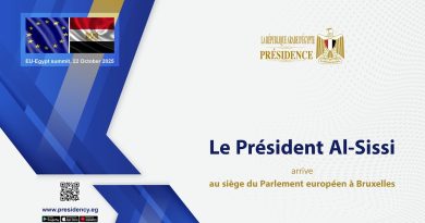 Al-Sissi fait son entrée au Parlement européen à Bruxelles