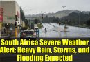 Alerte Météo en Afrique du Sud : Pluies, Tempêtes et Inondations à Venir