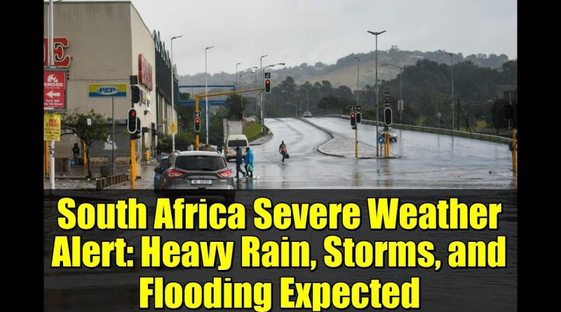Alerte Météo en Afrique du Sud : Pluies, Tempêtes et Inondations à Venir