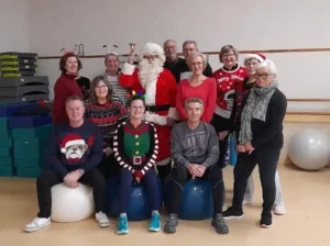 Ambiance de Noël à la gymnastique