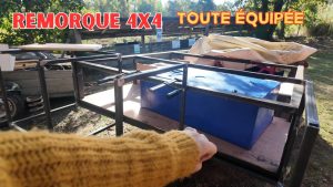 Aménagement pratique de notre remorque 4x4 pour l'aventure !