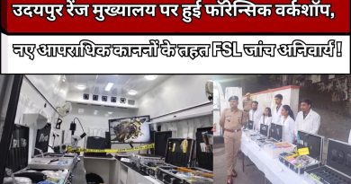 Atelier de forensic à Udaipur : FSL obligatoire avec nouveaux lois