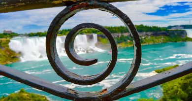 Canada, nature, mountains, Niagara Falls, Northern Lights, maple leaf, cityscape