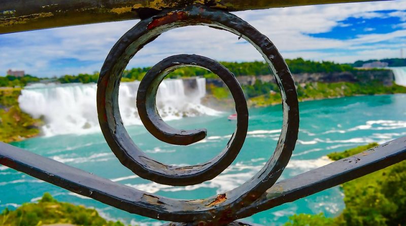 Canada, nature, mountains, Niagara Falls, Northern Lights, maple leaf, cityscape