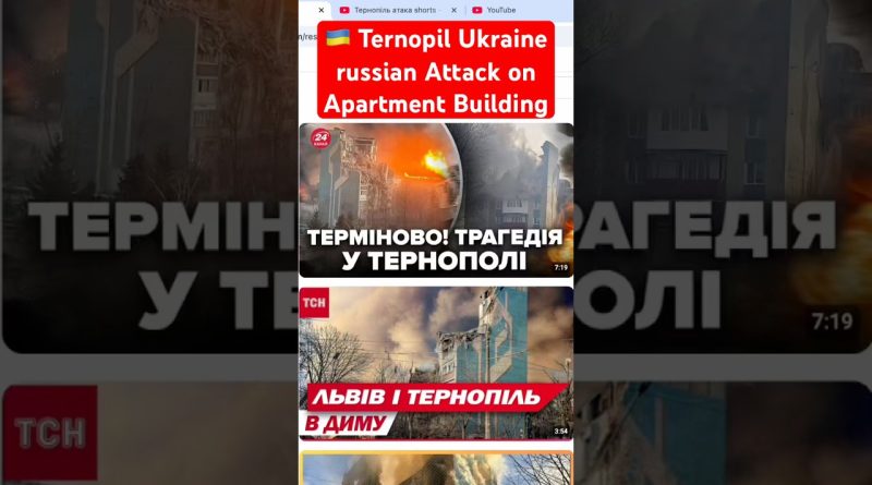 Attaque sur un bâtiment à Ternopil en pleine guerre en Ukraine